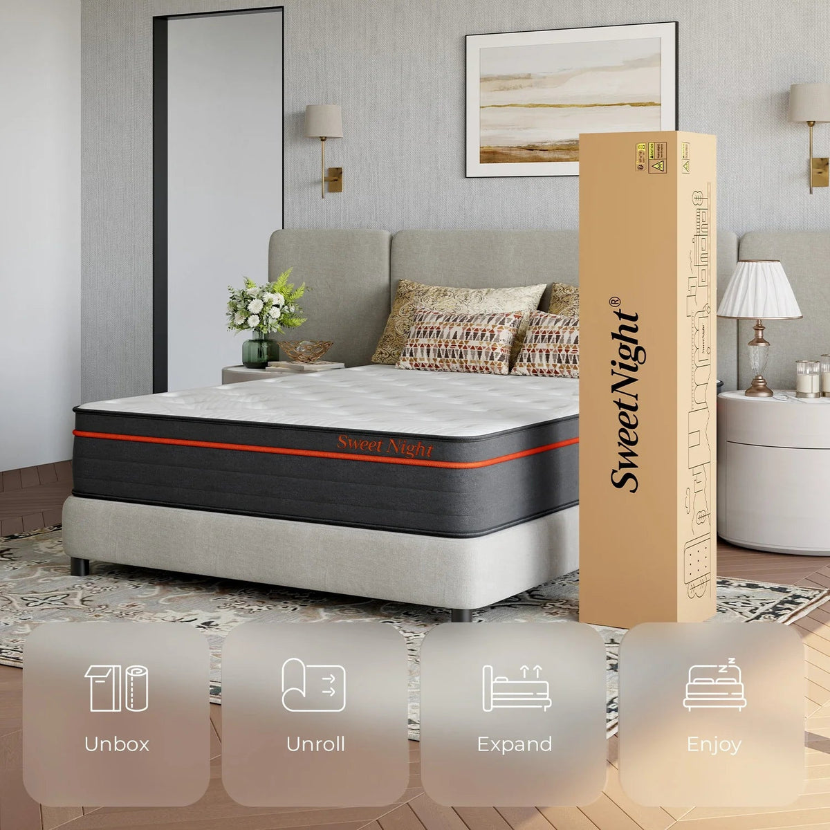 SweetNight Twilight Hybrid Mattress SweetNight