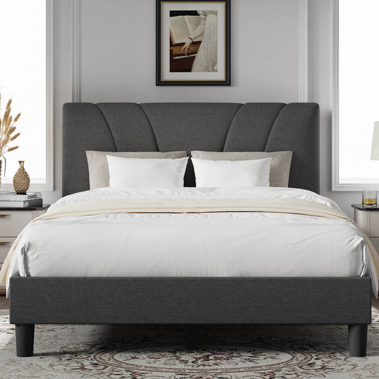Classic Luxe Bed Frame with Adjustable Headboard