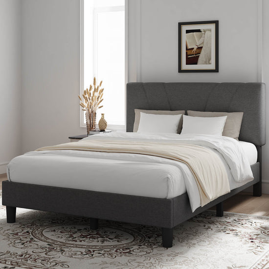 Classic Luxe Bed Frame with Adjustable Headboard
