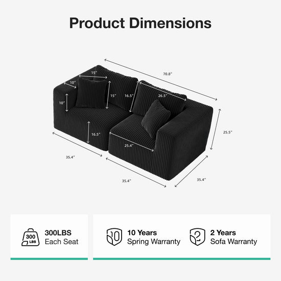 Cozy 2-Seater Sofa