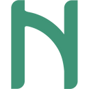 Solid teal letter N with rounded corners on black background, product appearance.